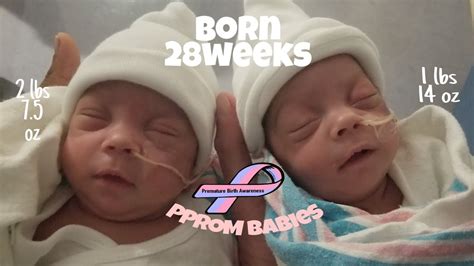 Twins Born At 28 Weeks Nicu Journey Pprom Youtube