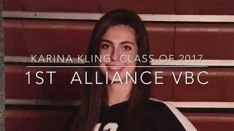 Karina Kling Volleyball Highlights Class Of 2017 Mb Youtube