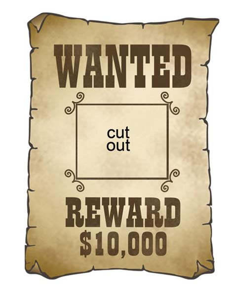 20 Wanted Poster Clipart Clipartlook
