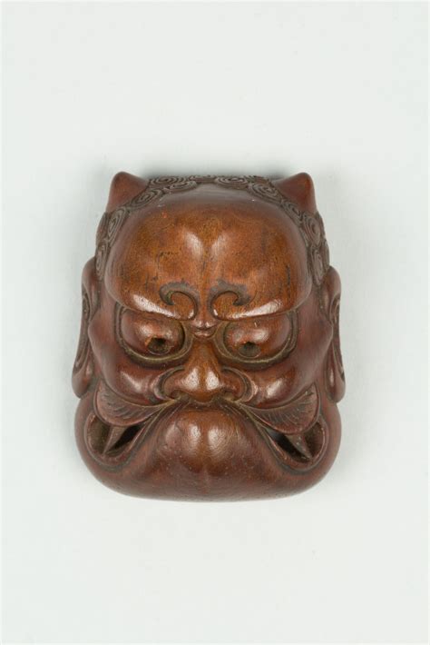 netsuke of noh mask Ōni japan edo 1615 1868 or meiji period 1868 1912 the