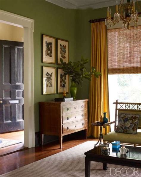 15 What Color Curtains Go With Olive Green Walls Living Room Green