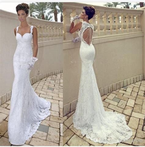 Backless Lace Wedding Dresses Wedding And Bridal Inspiration