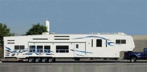 The Biggest Toy Hauler Ive Ever Seen Fifth Wheel Campers Toy Hauler