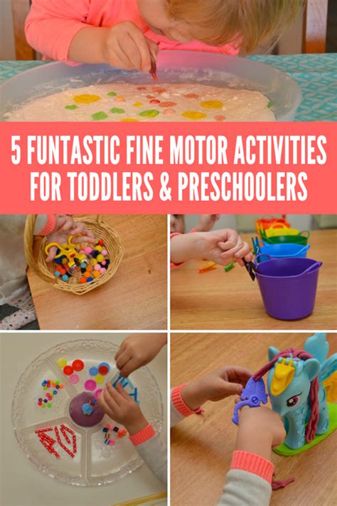 5 Funtastic Fine Motor Activities For Toddlers And Preschoolers