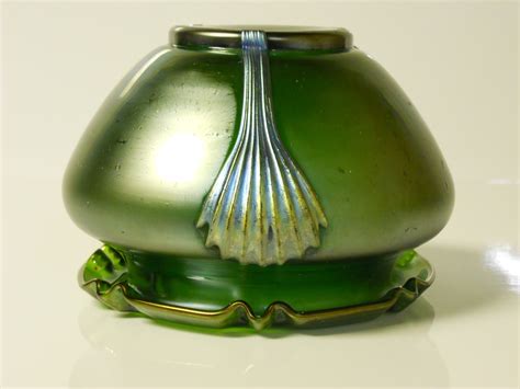 Kralik Glass Green Iridescent Art Nouveau Claw Vase C1900 Collectors Weekly
