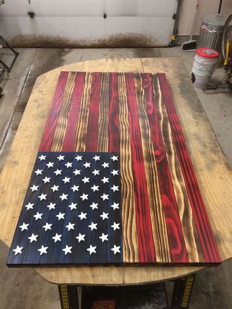 Diy Rustic Wood American Flag Diy Wood