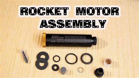 Aerotech Rocket Motor Assembly Youtube