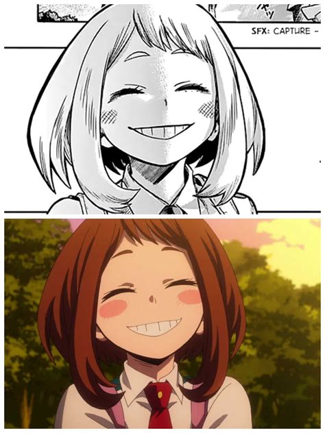 Manga Vs Anime Comparison Rthetempleofochako