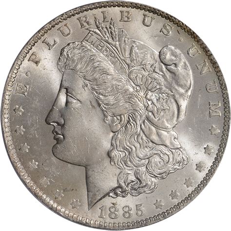 1885 O Us Morgan Silver Dollar 1 Pcgs Ms63 Ebay
