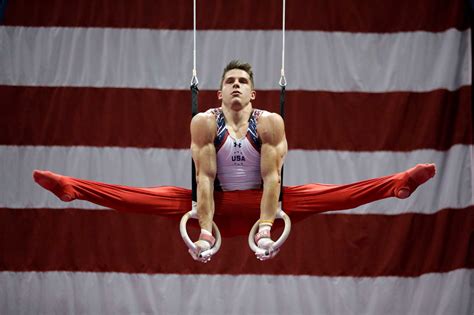 Gymnast Chris Brooks Picks Up Crucial Points On First Night Of Olympic Trials Houston Chronicle