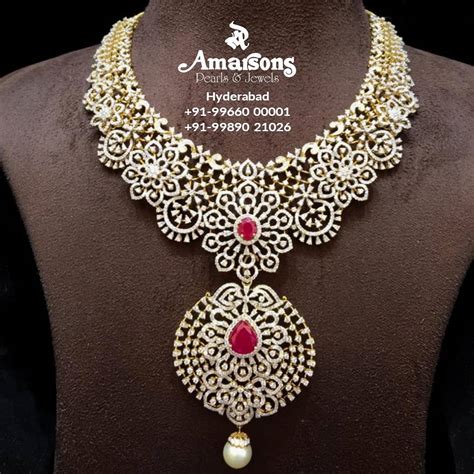 Bridal Diamond Necklace Sets That Will Steal Your Heart • South India