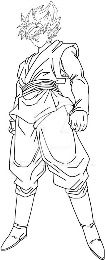 [View 43+] Dibujos De Goku Black Rose Para Colorear