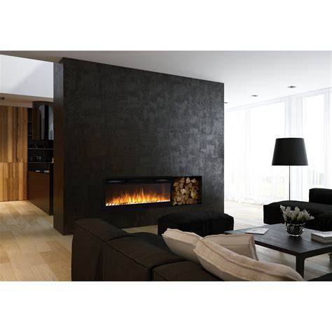 Realistic logs and an adjustable flame effect add an inviting ambience to your living room, bedroom or den. Moda Flame Cynergy Pebble Stone Built-In Wall Mount ...