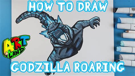 How To Draw Godzilla King Of The Monsters Art Land