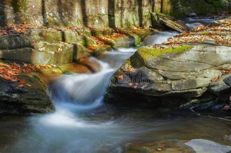 Beautiful Stream In Autumn Stock Photo Image Of Rocks 86268246