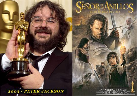 Oscar Mejor Director 2003 Peter Jackson (El señor de los anillos III)