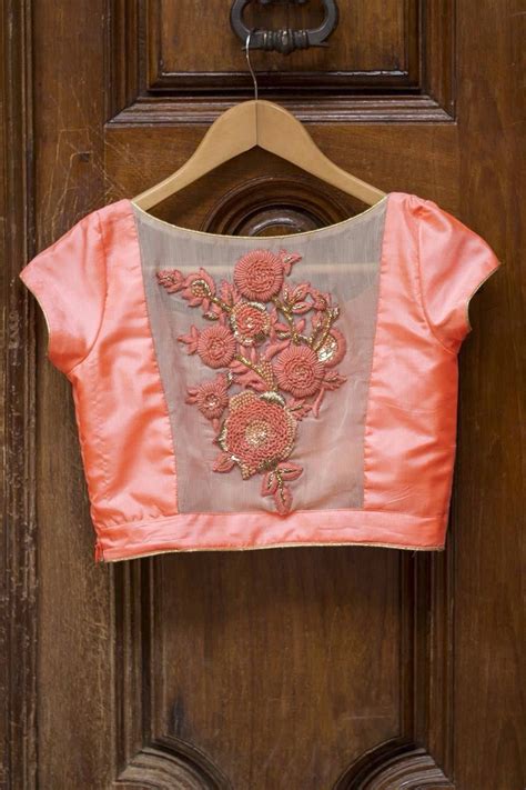 Custom Fit Pure Silk Blouse With Thread Embroidery Trendy Blouse