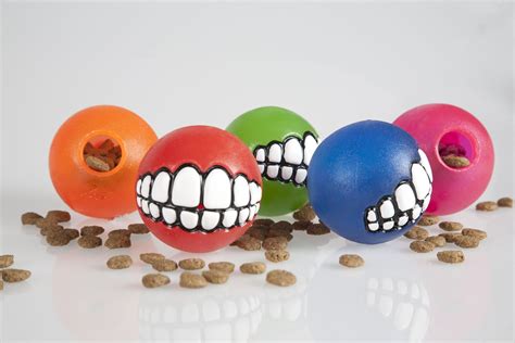 Rogz Fun Dog Treat Ball In Various Sizes And Colors Medium Orange