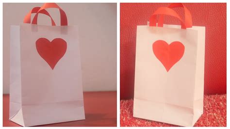 How To Make A Paper Bag For T Diy Paper Bag For T Youtube