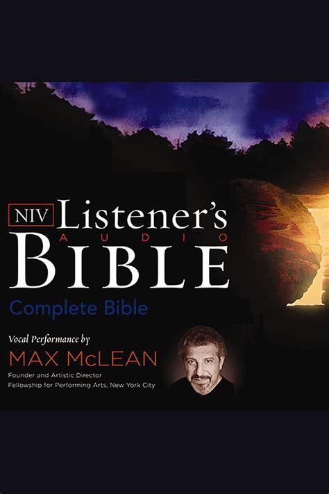 Niv Listeners Audio Bible Complete Bible By Zondervan And Max Mclean