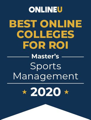 Build your path to a professional career in today's leading sports organizations: 2020 Best Master's in Sports Management Online Programs ...