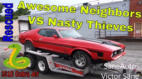 Thieves Tried To Steal My 1972 Mach 1 Mustang Cobra Jet Mustang Mach1