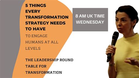 Weekly Leadership Roundtable 5 Things Every Digital Transformation