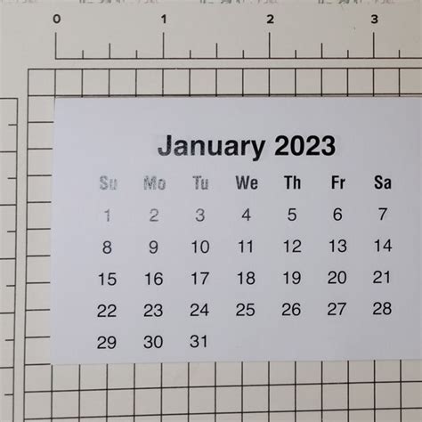 Small Mini Calendar 2023 Etsy