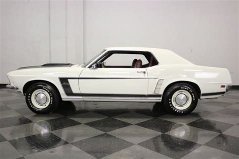 1969 Ford Mustang 24551 Miles Wimbledon White Hardtop 302 V8 3 Speed