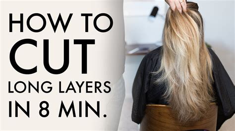 How To Cut Long Layers In Min Haircut Tutorial Youtube