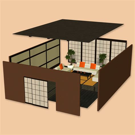 Asian Styled Living Room Set 3d Models Richabri