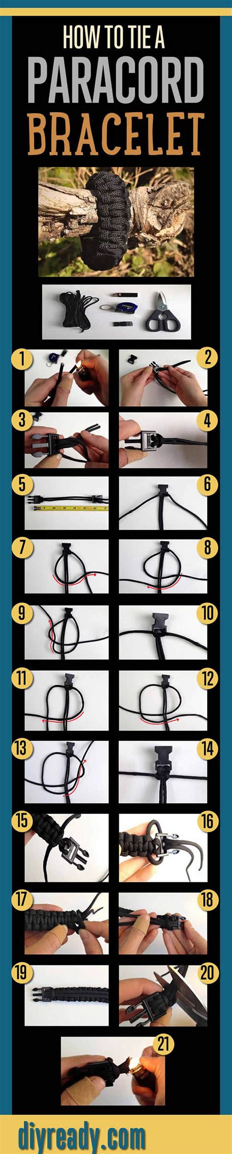 This tutorial covers the nose button knot in the herringbone pattern. How To Tie A Paracord Bracelet Pictures, Photos, and Images for Facebook, Tumblr, Pinterest, and ...