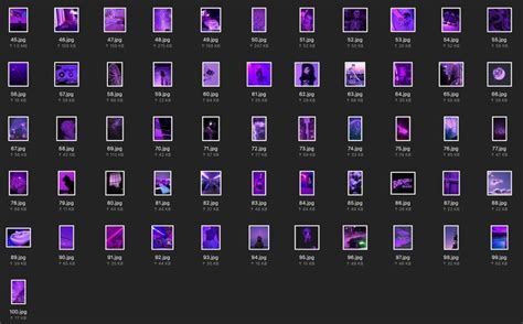 100 Pics Euphoria Purple Wall Collage Kit Updated Digital Etsy Uk