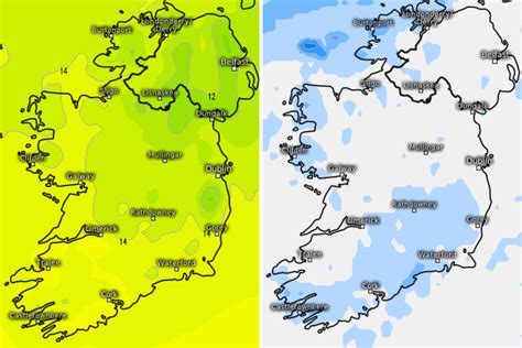 Ireland Weather Met Eireann Forecast Cloudy And Mostly Dry Day With Some Drizzle Patches With