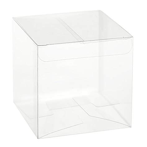 Buy Lings Moment 3x3x3 Inch Anti Scratch Pvc Clear Favor Boxes Pack