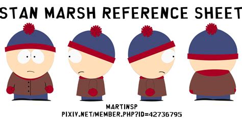 Stan Marsh Reference Sheet South Park Fanart