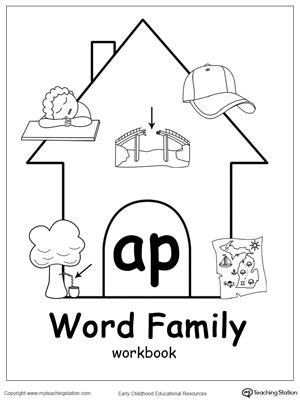 ap word family workbook  kindergarten myteachingstationcom
