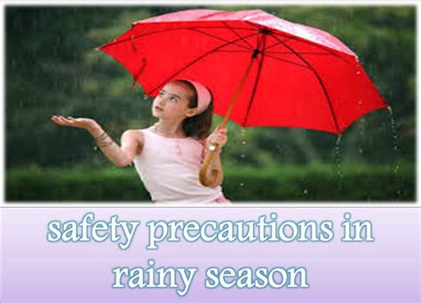 safety precautions in rainy season