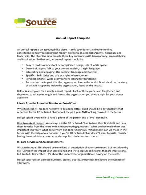 Annual Report Template 7 Free Templates In Pdf Word Excel Download