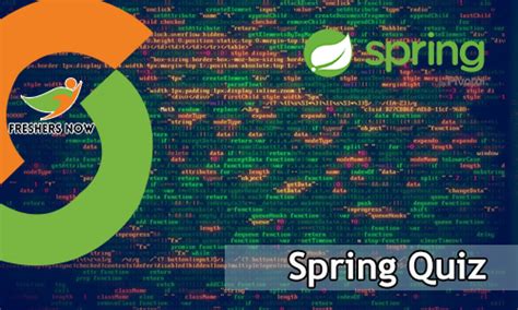 Spring Quiz Spring Mcq Online Test Freshersnowcom