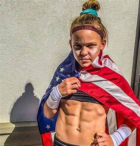 10 Year Old Gymnast Stuns Internet With Her Sculpted Six Pack Abs