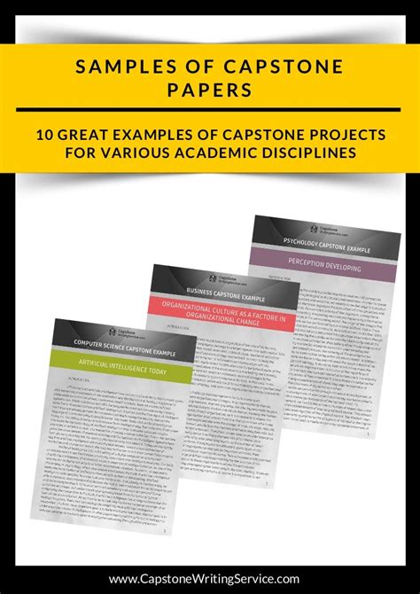 10 Great Examples Of Capstone Projects For Various Academic Disciplin