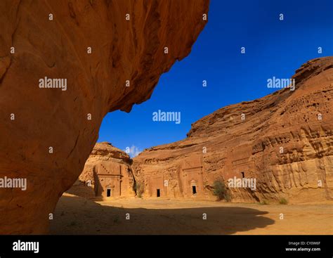 Madain Saleh Archaeologic Site Saudi Arabia Stock Photo Alamy