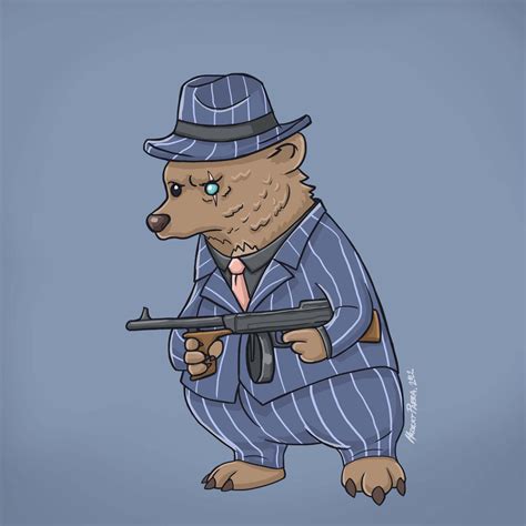 Gangster Bear By Mekapunk On Deviantart