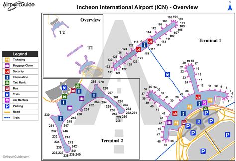 Mapa Do Aeroporto De Seul Terminais Aeroportu Rios E Port Es Do Aeroporto De Seul