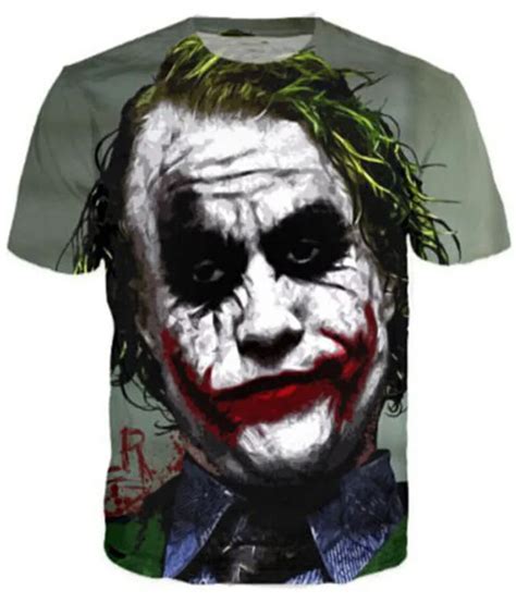 Unisex T Shirt Summer Fashion 3d Printed Batman The Joker Dc Comics