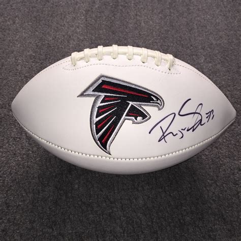 Falcons Ryan Schraeder Signed Panel Ball W Falcons Logo The