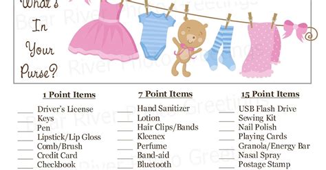 Bear River Photo Greetings New Instant Download Baby Shower Games No