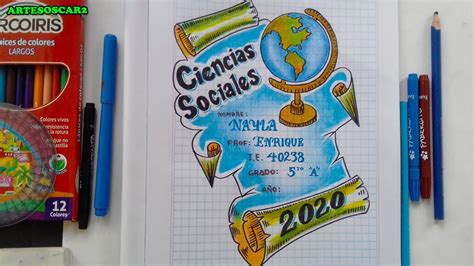 Portada De Cuaderno Sociales Dibujos De Ciencias Sociales Caratulas De