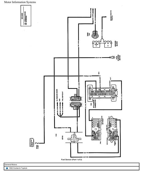 General Motors Truck Kodiak And Topkick Wiring Diagrams 1992